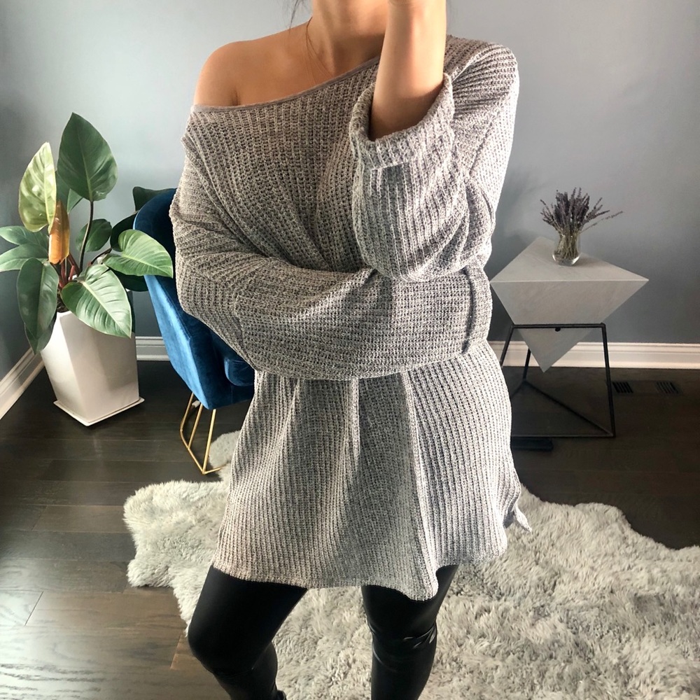 🔷 Heather gray knit - Picture 2 of 5